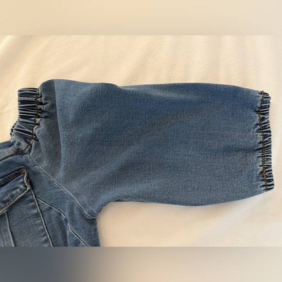 AMERICAN BAZI WOMEN’S DENIM CROP TOP SIZE L - Picture 4 of 9